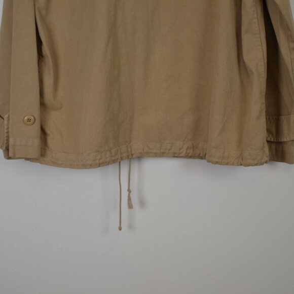 Vintage J Crew Issued Anorak Womens M Pullover Half Button 2 Pocket 90's Hoodie - Picture 5 of 8